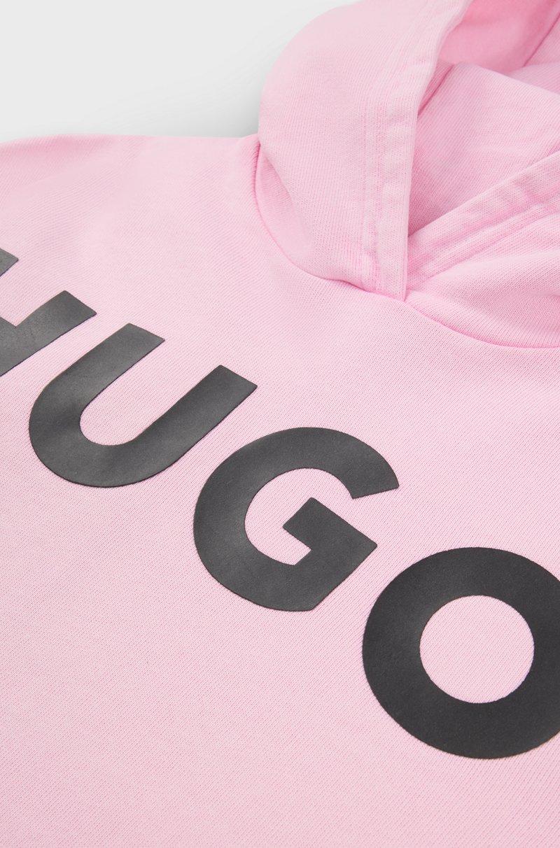 Hugo Boss Sudadera con capucha para niños en felpa de rizo de algodón con logo estampado Precio ultrabajo