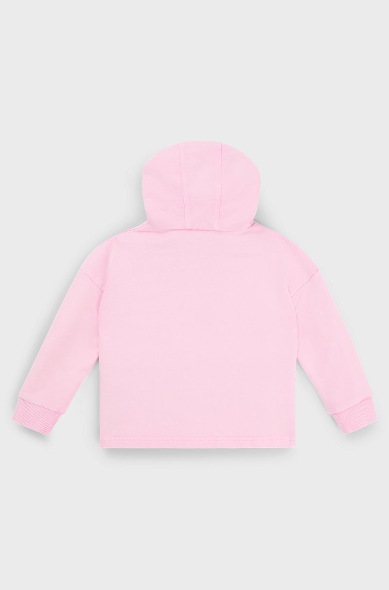 Hugo Boss Sudadera con capucha para niños en felpa de rizo de algodón con logo estampado Precio ultrabajo