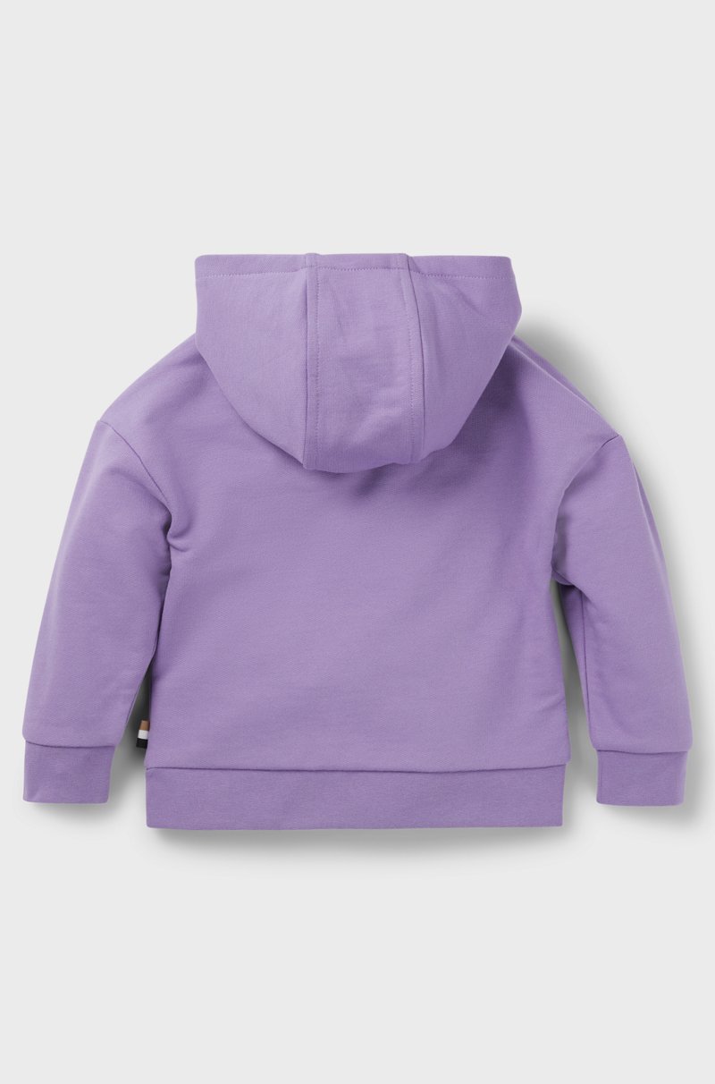 Hugo Boss Sudadera con capucha oversize fit con logo bordado para niños 2025
