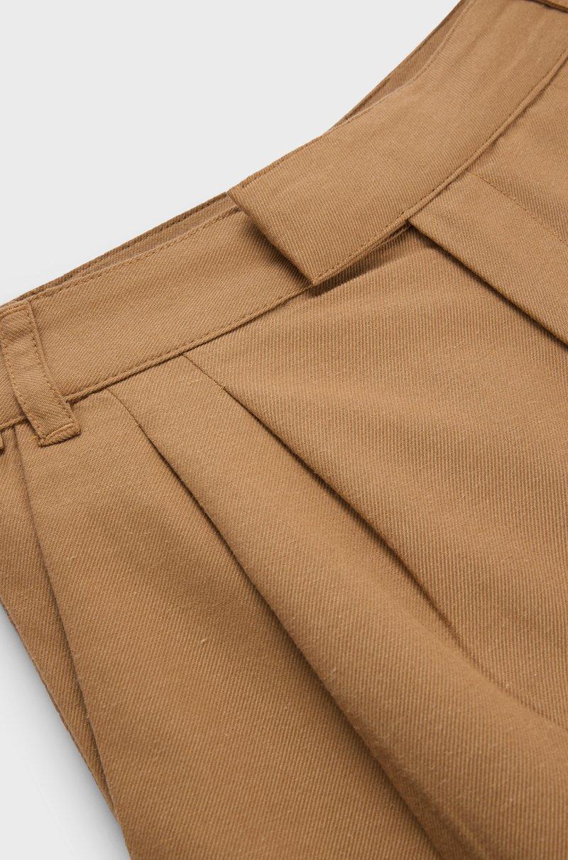Hugo Boss Shorts loose fit para niños en sarga de algodón Outlet online