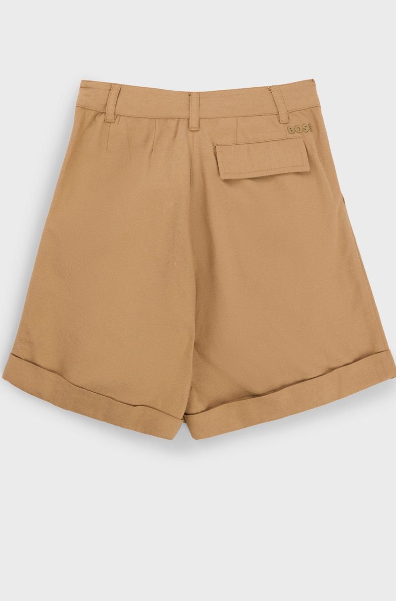 Hugo Boss Shorts loose fit para niños en sarga de algodón Outlet online