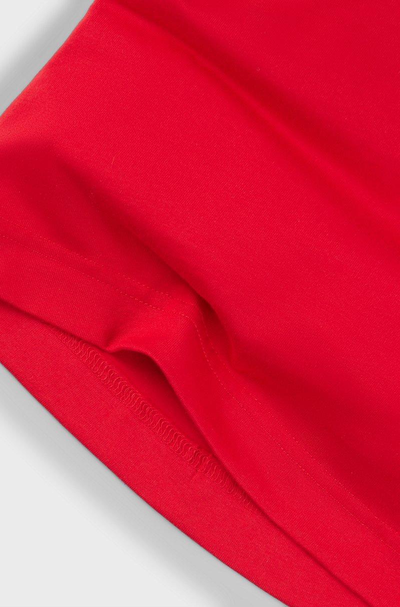 Hugo Boss Vestido estilo camiseta de punto de algodón para niños con ilustración de logo con tachuelas Rebajas
