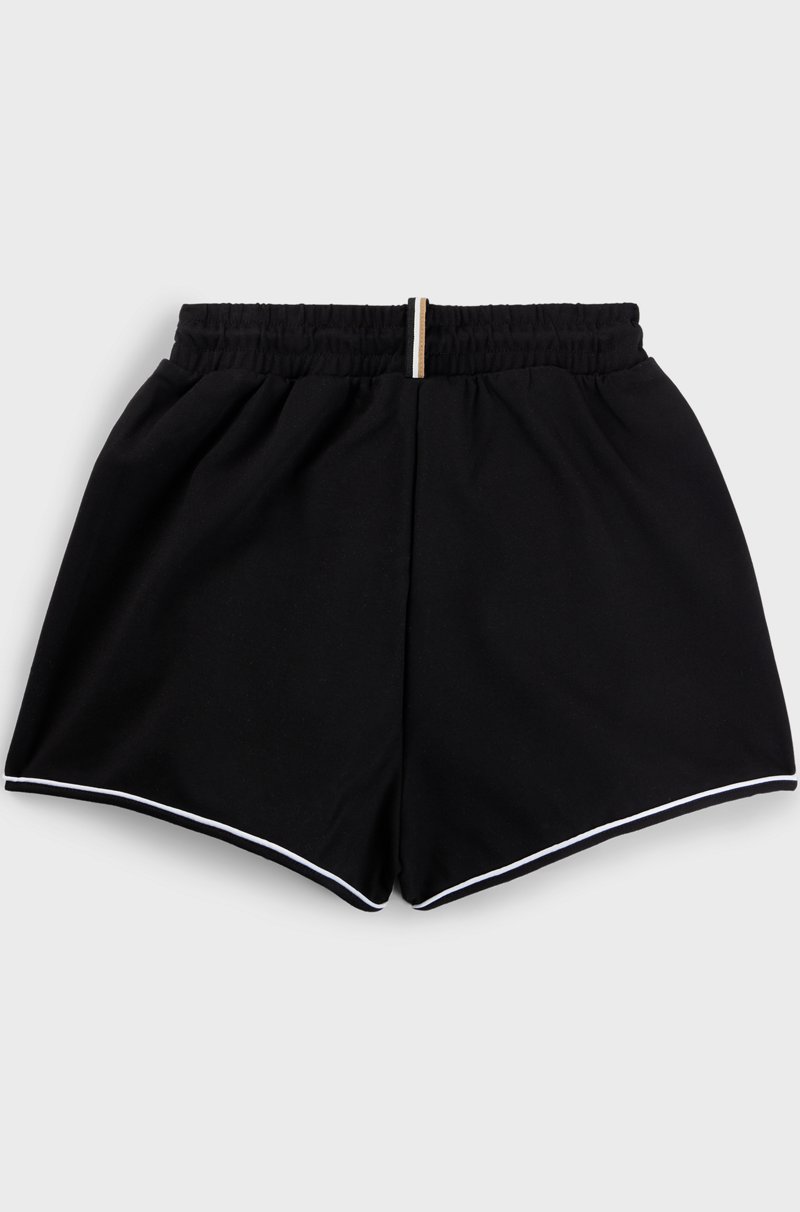 Hugo Boss Shorts para niños en tejido elástico con ribetes y logo Gran oferta
