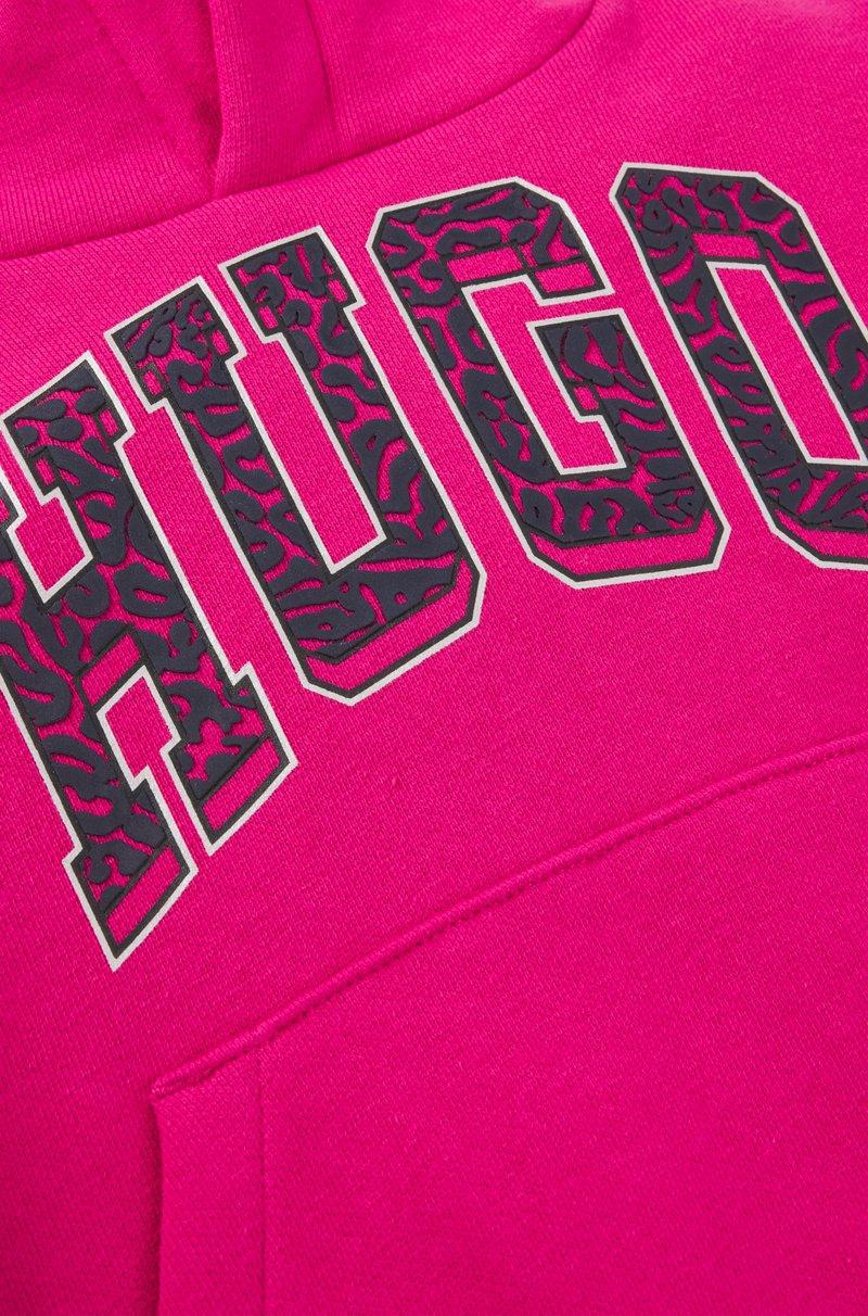 Hugo Boss Sudadera para niños en algodón con capucha y detalle de logo de estilo universitario Rebajas de fábrica