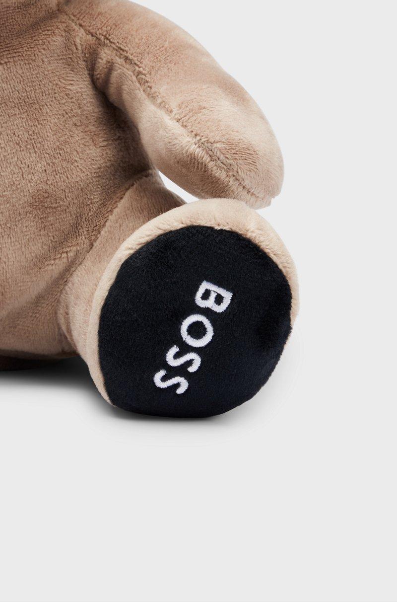 Hugo Boss Peluche de panda rojo con logo bordado para bebés Ventas relámpago