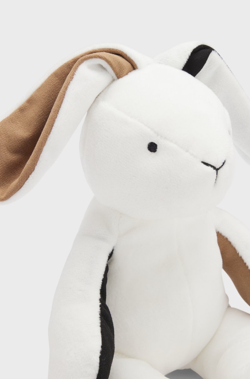 Hugo Boss Conejito de peluche para bebés en imitación de piel con detalle de la marca Mejor oferta