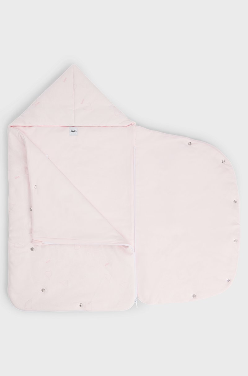 Hugo Boss Nido para bebé de algodón estampado con logo bordado Envío gratis