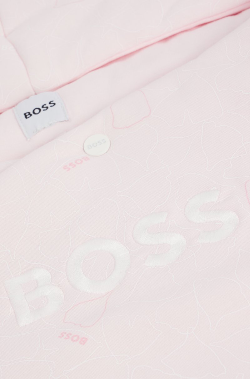 Hugo Boss Nido para bebé de algodón estampado con logo bordado Envío gratis
