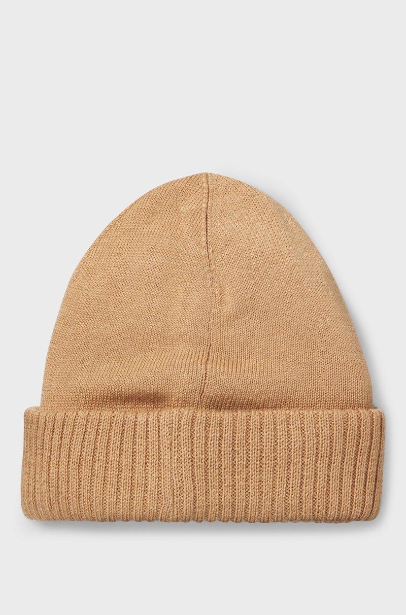 Hugo Boss Gorro de punto en algodón para niños con logo de efecto de goma Último día