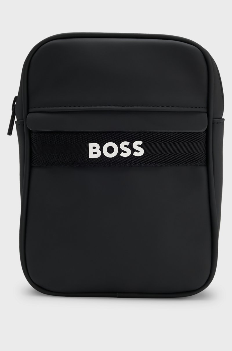 Hugo Boss Bandolera para niños con logo y rayas de la marca en la correa Liquidación