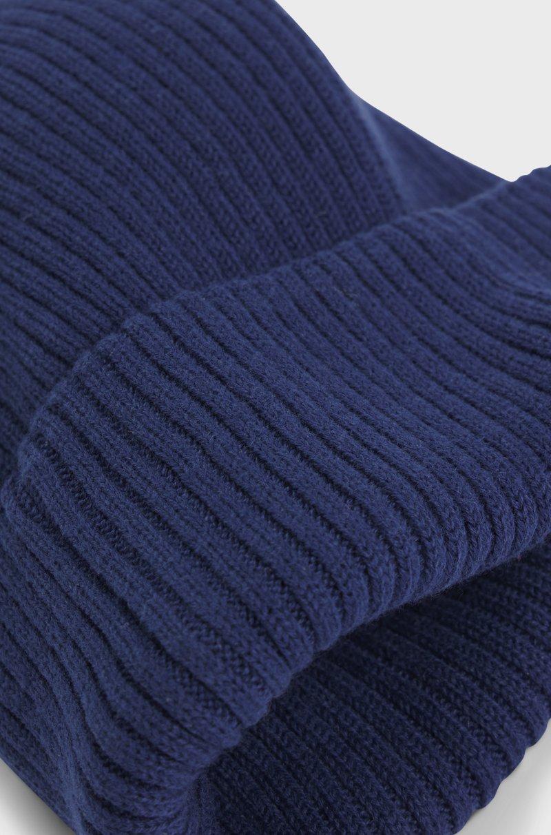 Hugo Boss Gorro de punto para niños con etiqueta de logo rojo Envío internacional gratuito