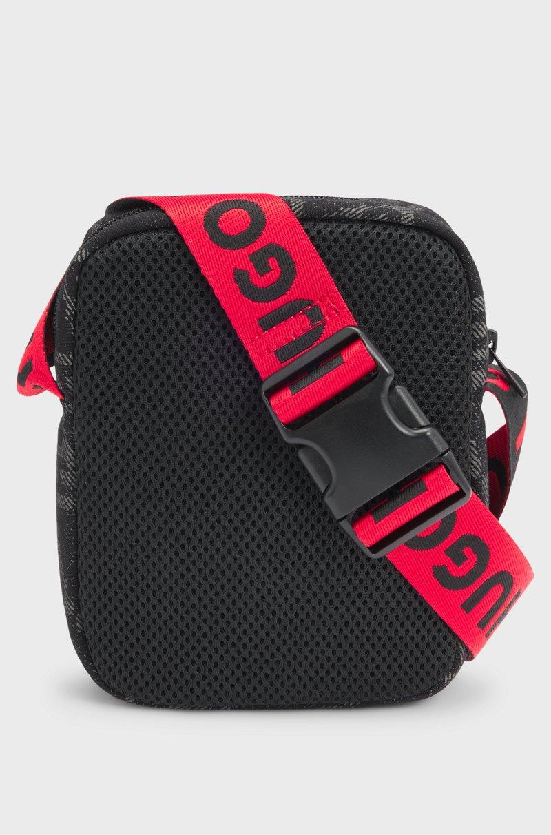 Hugo Boss Bandolera de lona para niños con logos apilados estampados Ahorra y exporta