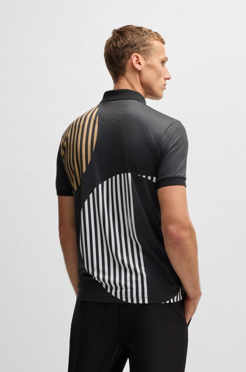 Hugo Boss Polo Paddy Active de punto elástico con estampado digital Libre de impuestos