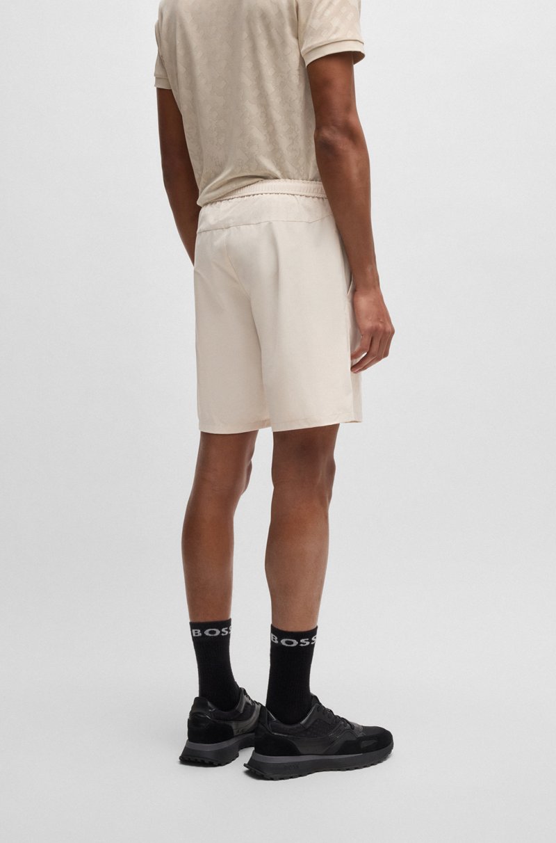Hugo Boss Shorts de tenis activos en tejido superelástico de secado rápido Última moda