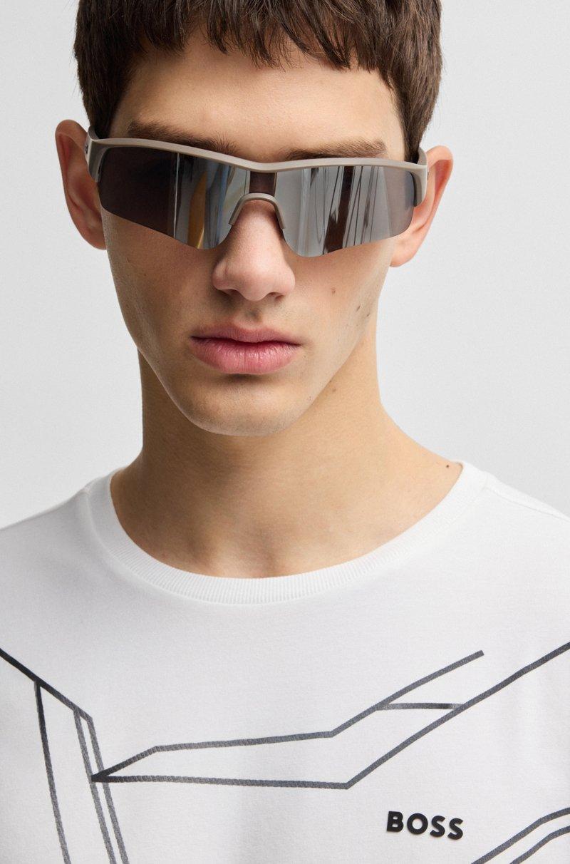 Hugo Boss Camiseta de algodón elástico con estampado degradado Ofertas de temporada