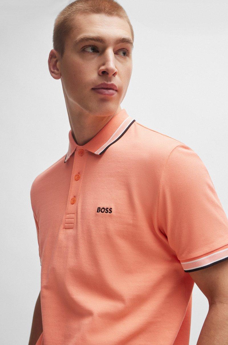 Hugo Boss Polo Paddy de piqué de algodón con logo en el reverso del cuello Grandes ahorros