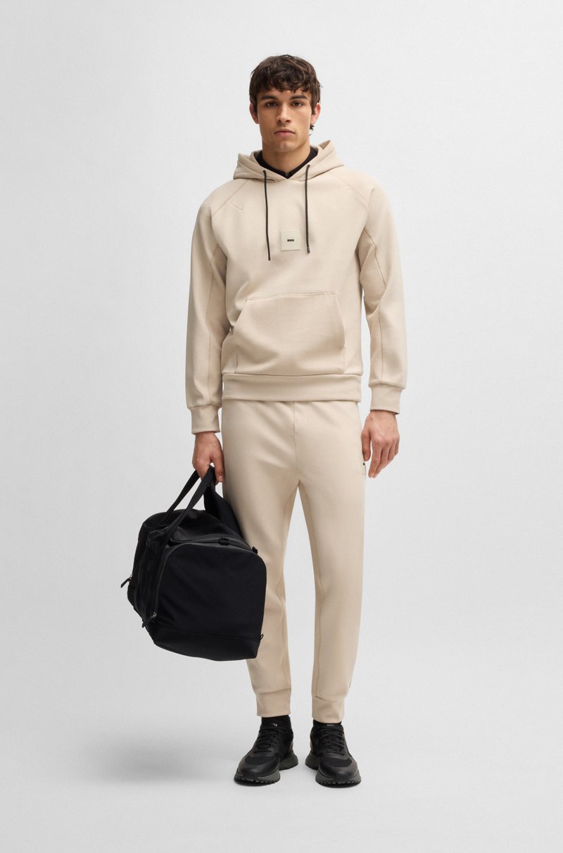 Hugo Boss Sudadera con capucha de algodón con elástico