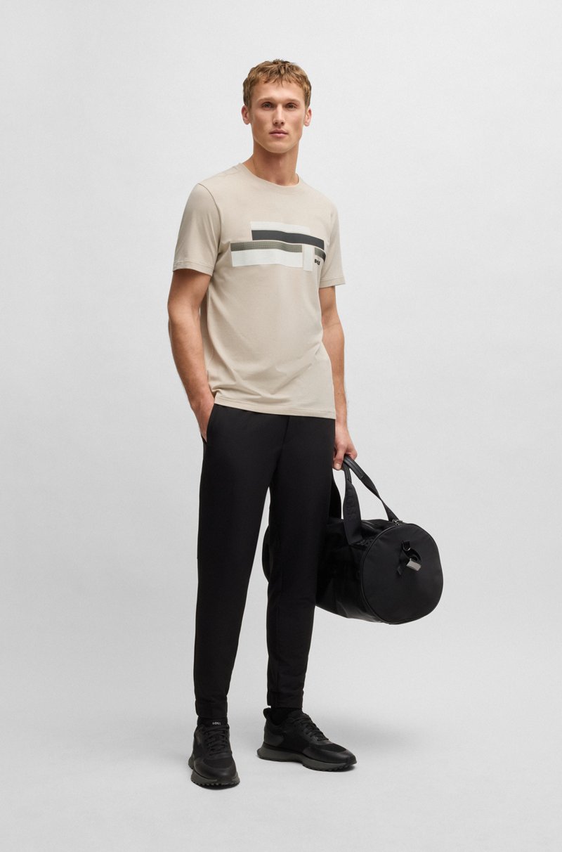 Hugo Boss Camiseta relaxed fit en tejido elástico con logo de diseño Outlet