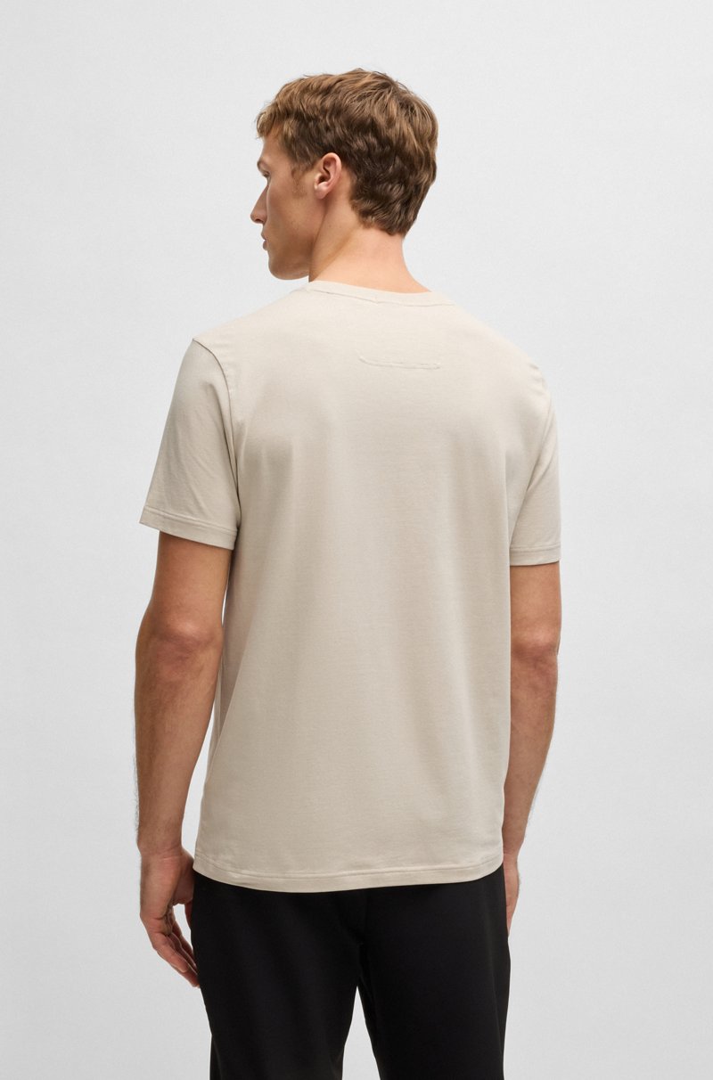 Hugo Boss Camiseta relaxed fit en tejido elástico con logo de diseño Outlet