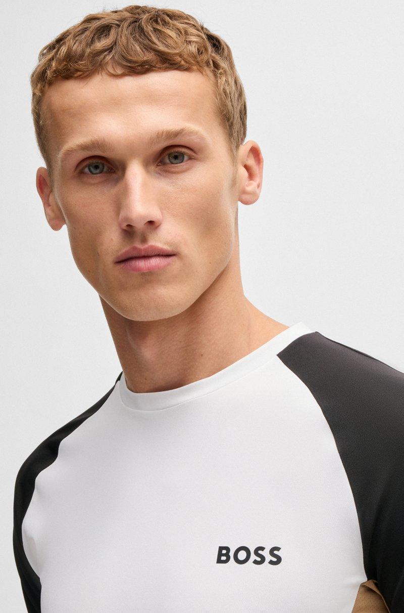 Hugo Boss Camiseta deportiva con bloques de color en tejido que absorbe la humedad Ofertas