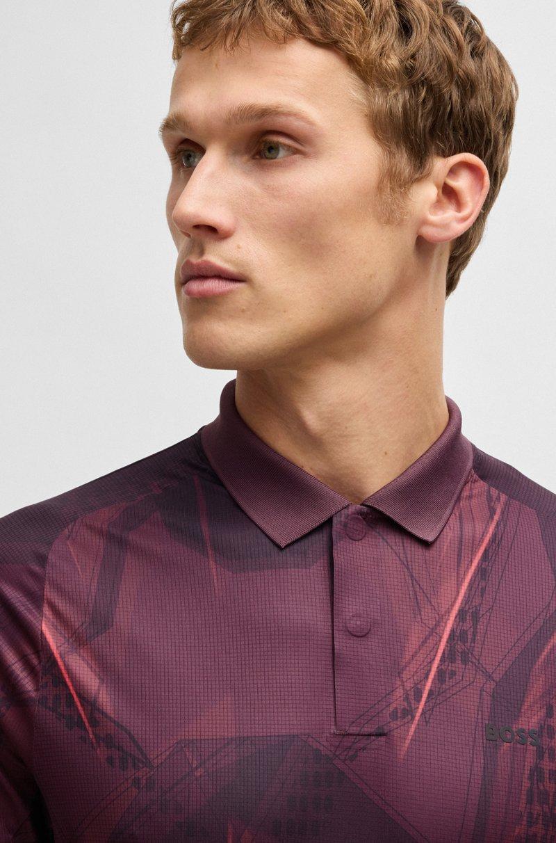 Hugo Boss Polo Active Paddy con estampado gráfico y protección UV Los más vendidos