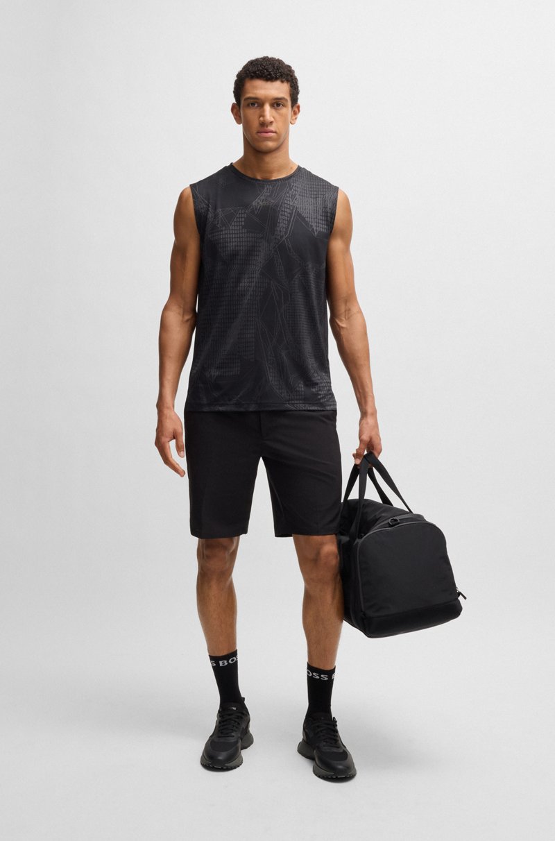 Hugo Boss Camiseta activa sin mangas en tejido elástico en jacquard Envío gratis