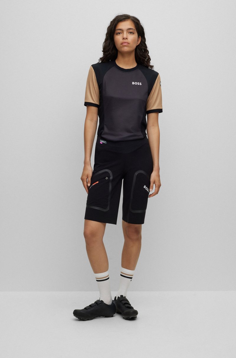 Hugo Boss Camiseta BOSS x ASSOS de punto regular fit con protección UPF35 y detalle de la marca Últimos 2 días
