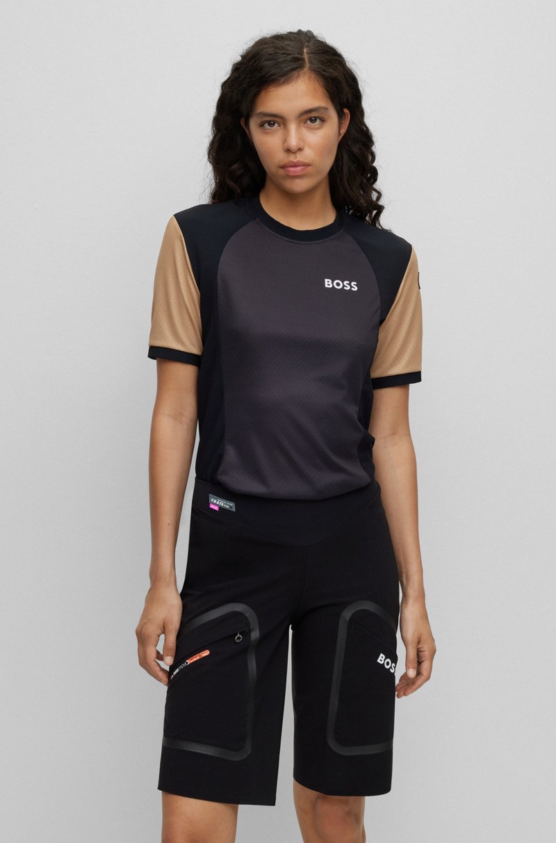 Hugo Boss Camiseta BOSS x ASSOS de punto regular fit con protección UPF35 y detalle de la marca Últimos 2 días
