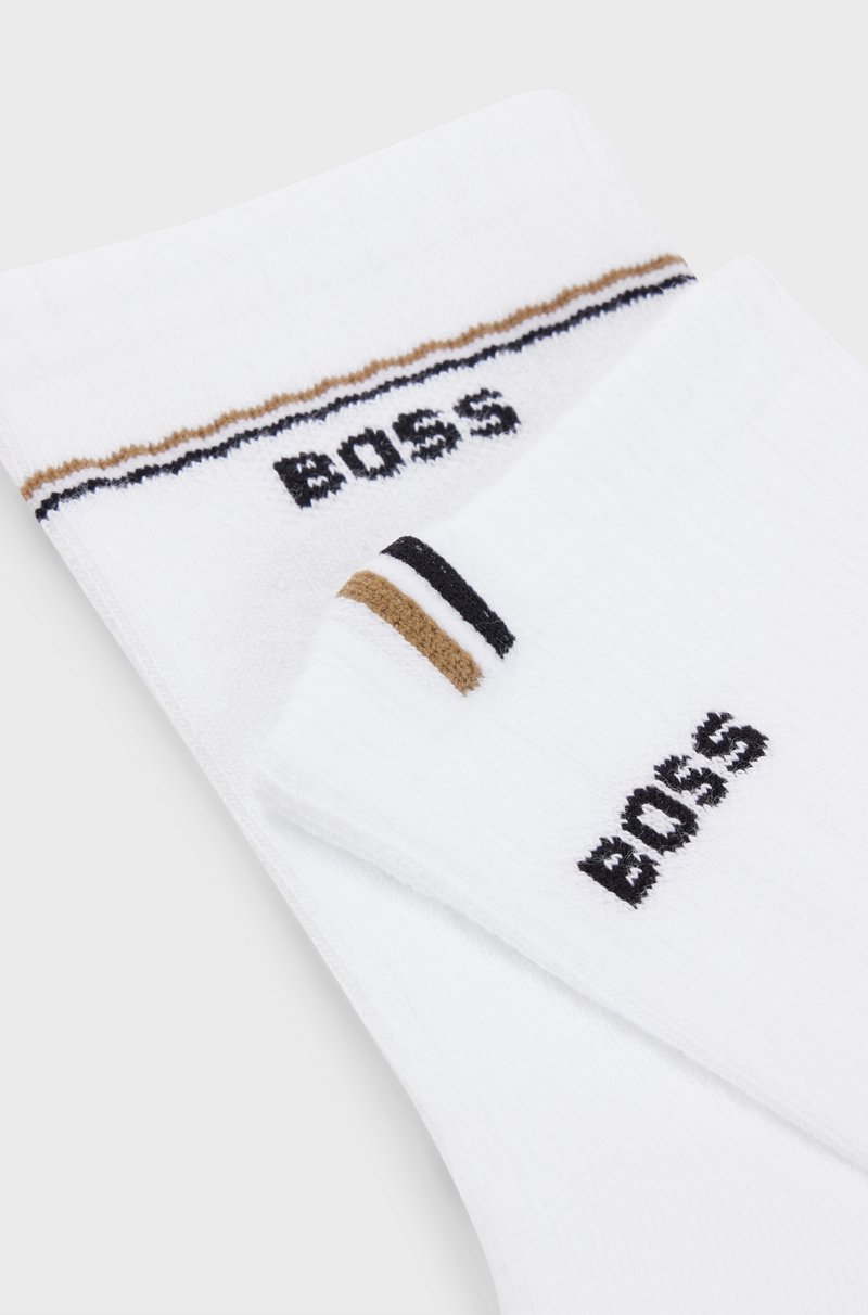 Hugo Boss Paquete de 2 pares de calcetines cortos con detalles de logos Precio de fábrica
