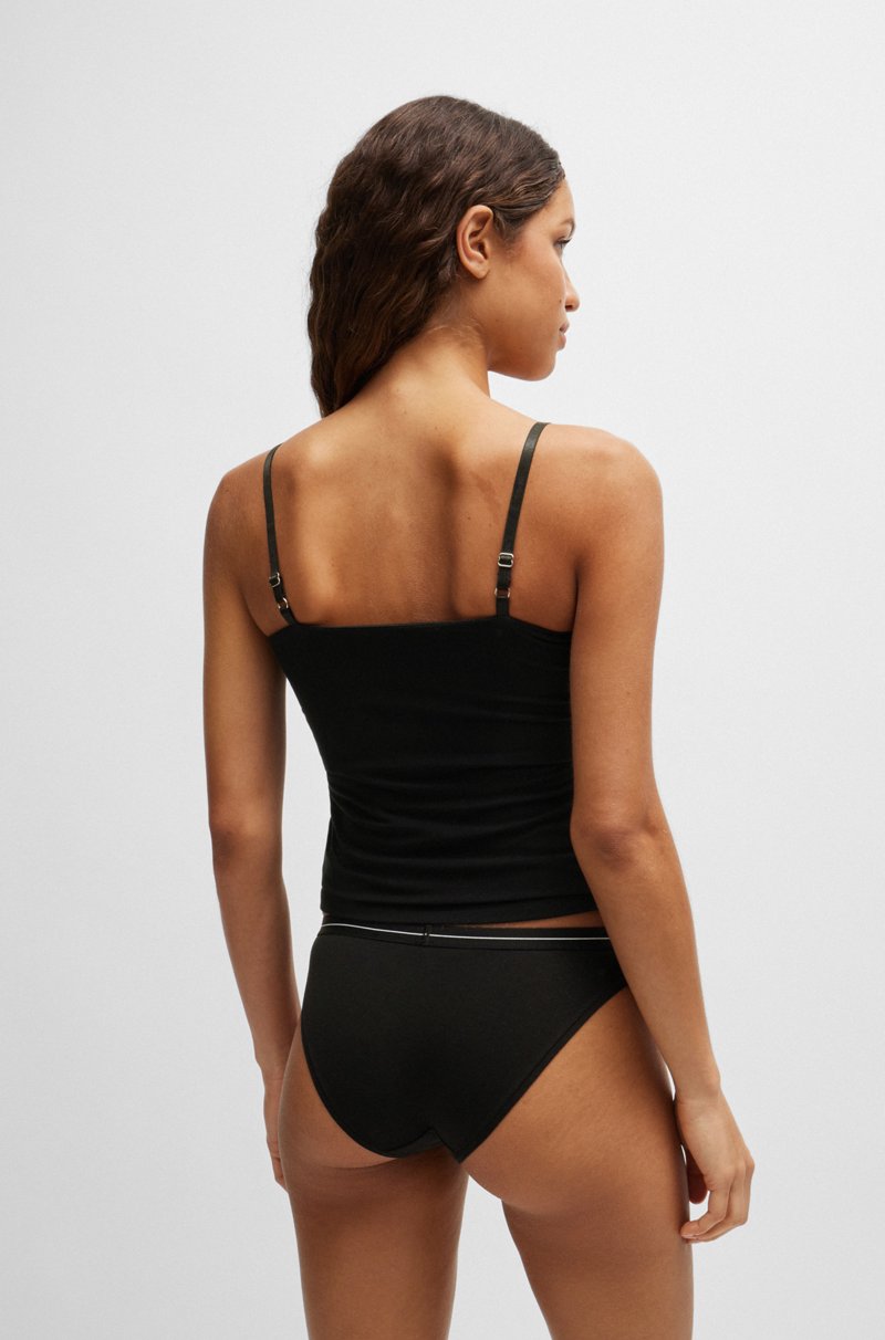 Hugo Boss Paquete de tres calzoncillos slip de algodón elástico con logo en la cintura Superdescuento