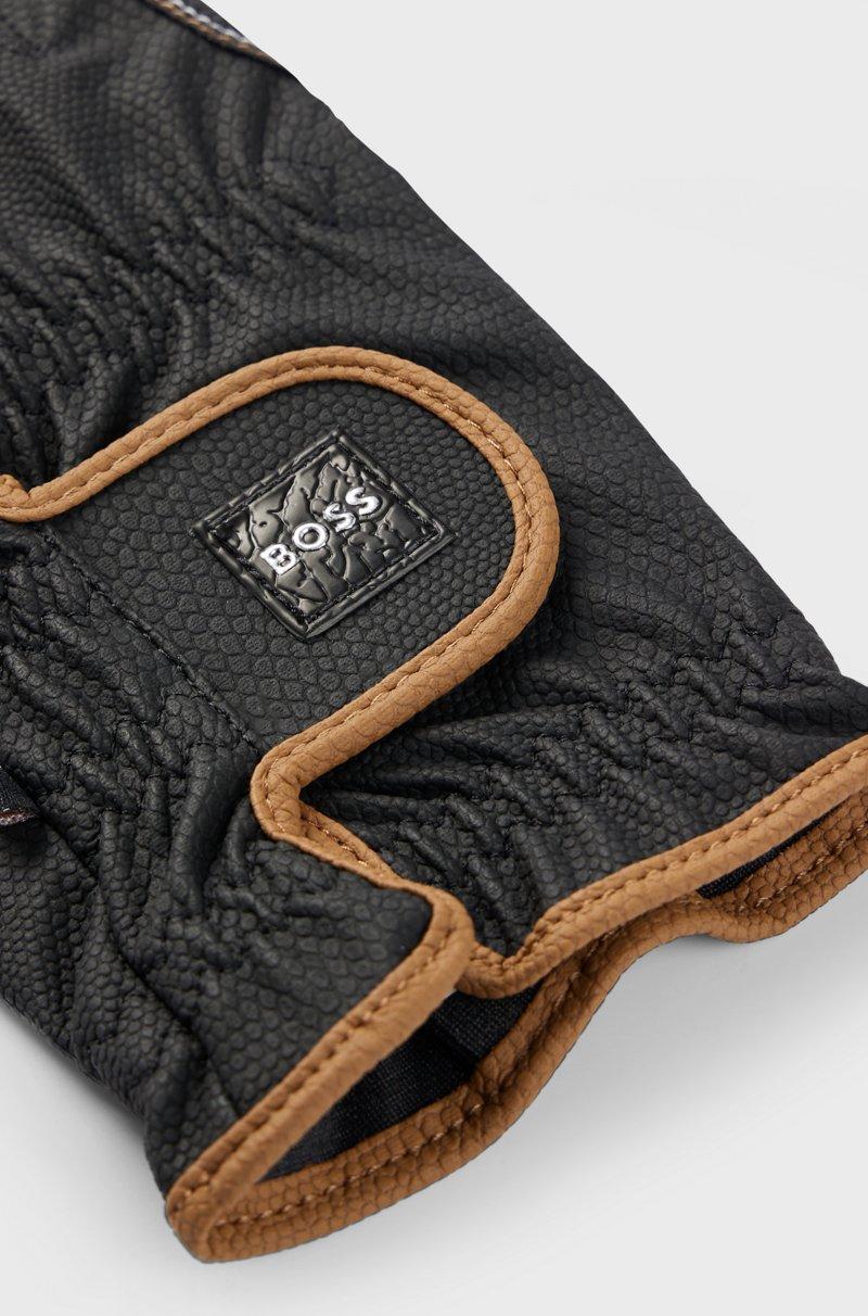 Hugo Boss Guantes de equitación en piel sintética Grandes ahorros