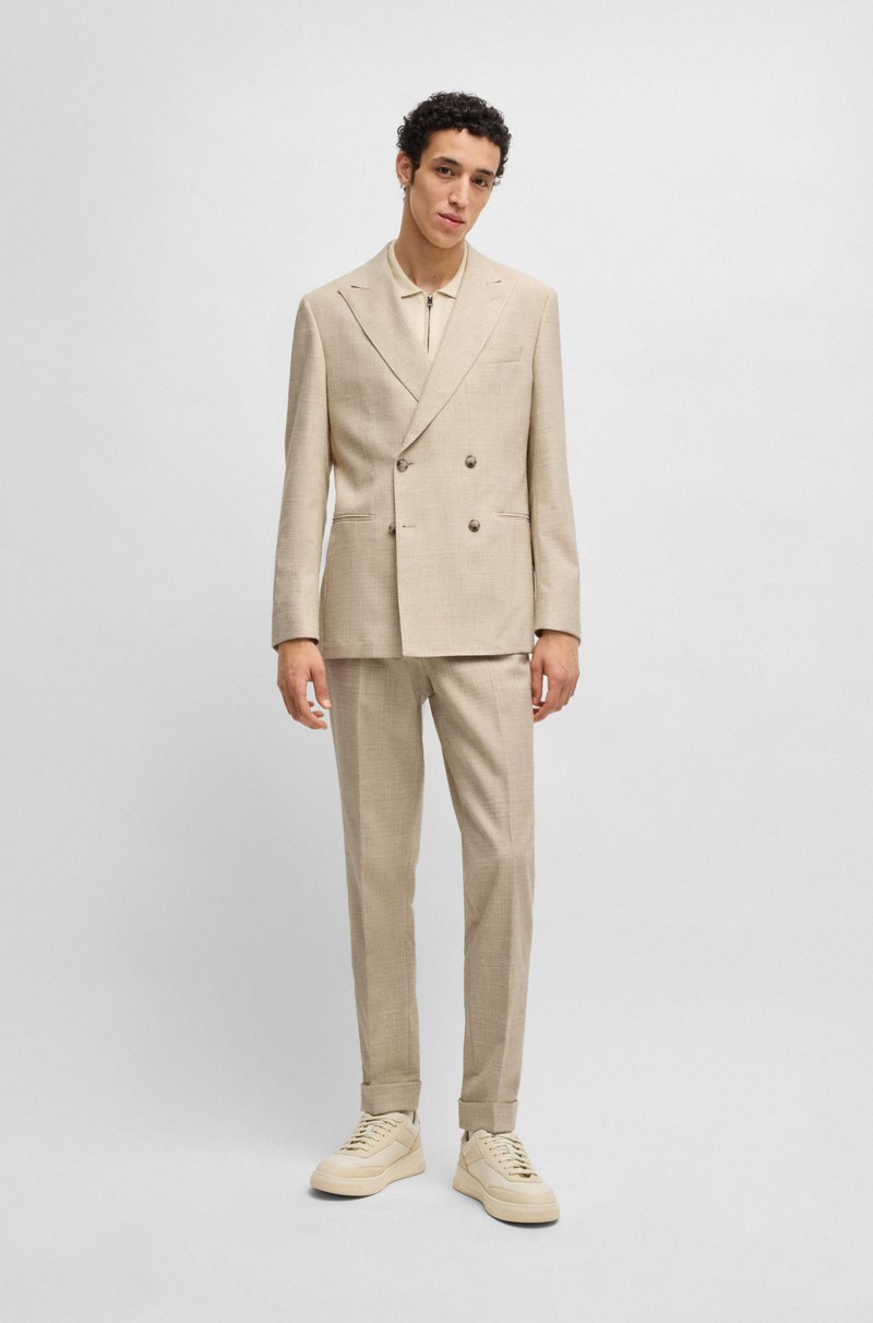Hugo Boss Traje de dos piezas en tweed estampado