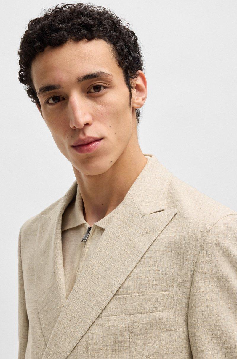 Hugo Boss Traje de dos piezas en tweed estampado Precio ultrabajo