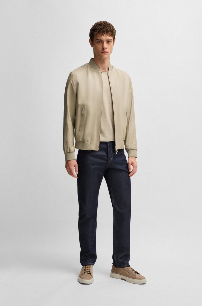 Hugo Boss Chaqueta BOSS x ASTON MARTIN de piel de napa con detalles calados Ofertas