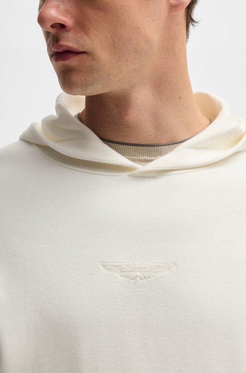 Hugo Boss Sudadera con capucha BOSS x ASTON MARTIN de algodón de alta torsión con logo bordado Rebajas de fábrica