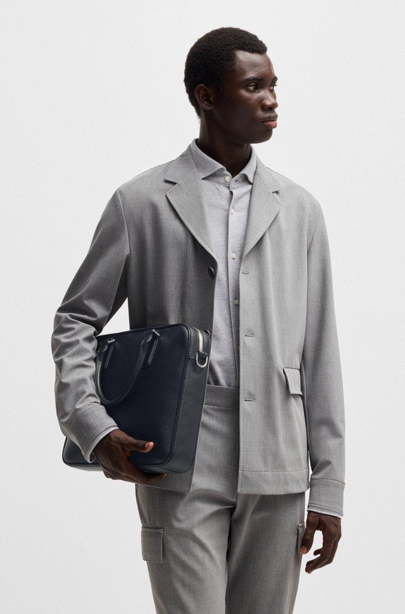 Hugo Boss Portadocumentos de piel italiana con detalles de la marca Tienda