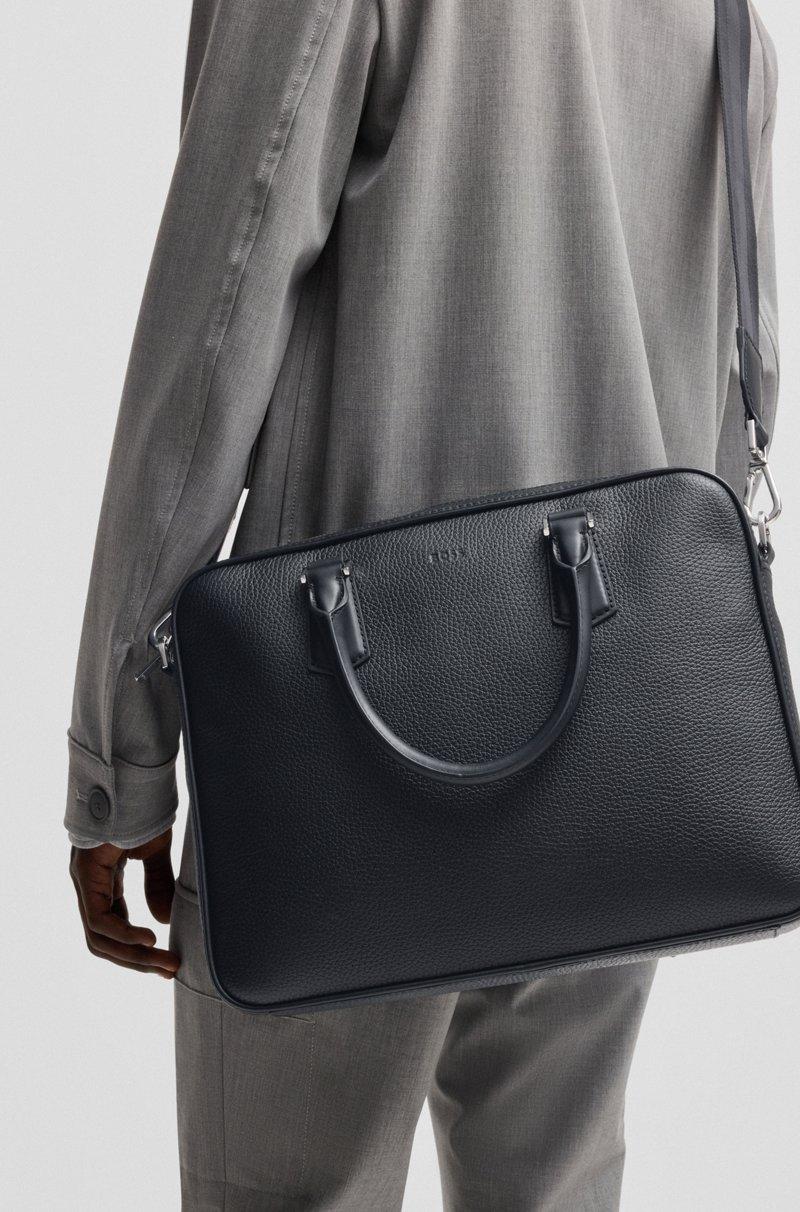 Hugo Boss Portadocumentos de piel italiana con detalles de la marca Tienda