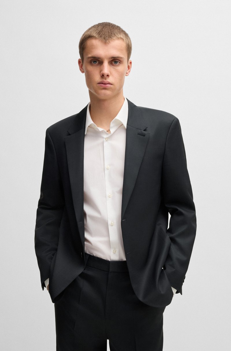 Hugo Boss Americana HUGO FORWARD slim fit en sarga de mezcla de lana