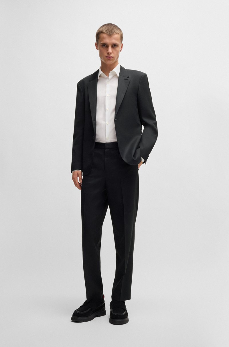Hugo Boss Americana HUGO FORWARD slim fit en sarga de mezcla de lana Liquidación