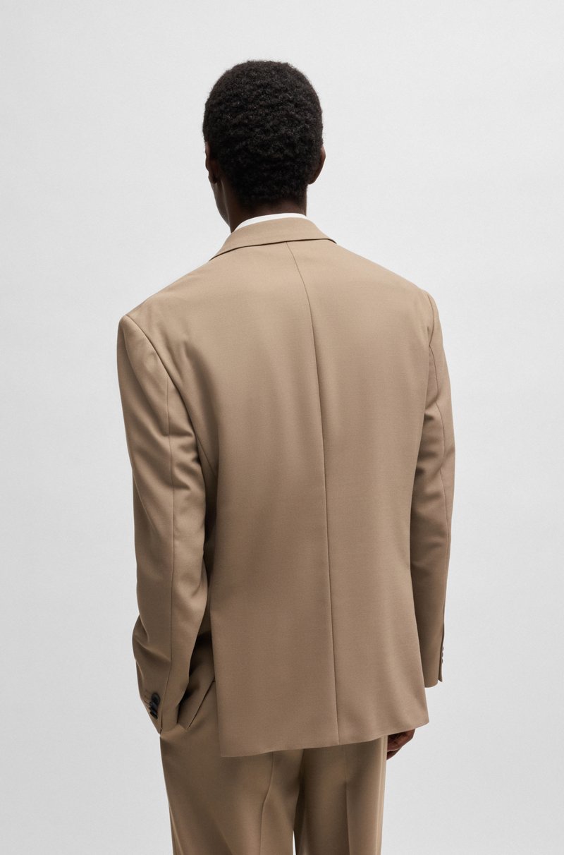 Hugo Boss Chaqueta de fit moderno en sarga elástica con forro integral Envío gratis