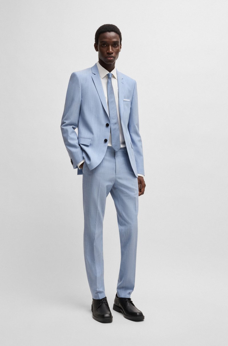 Hugo Boss Camisa modern fit de raso de algodón elástico Envío gratis