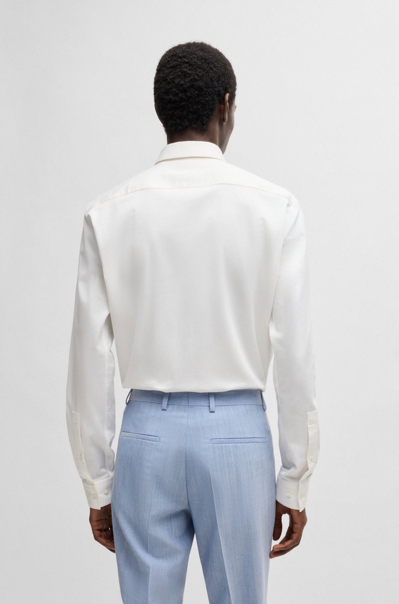 Hugo Boss Camisa modern fit de raso de algodón elástico Envío gratis