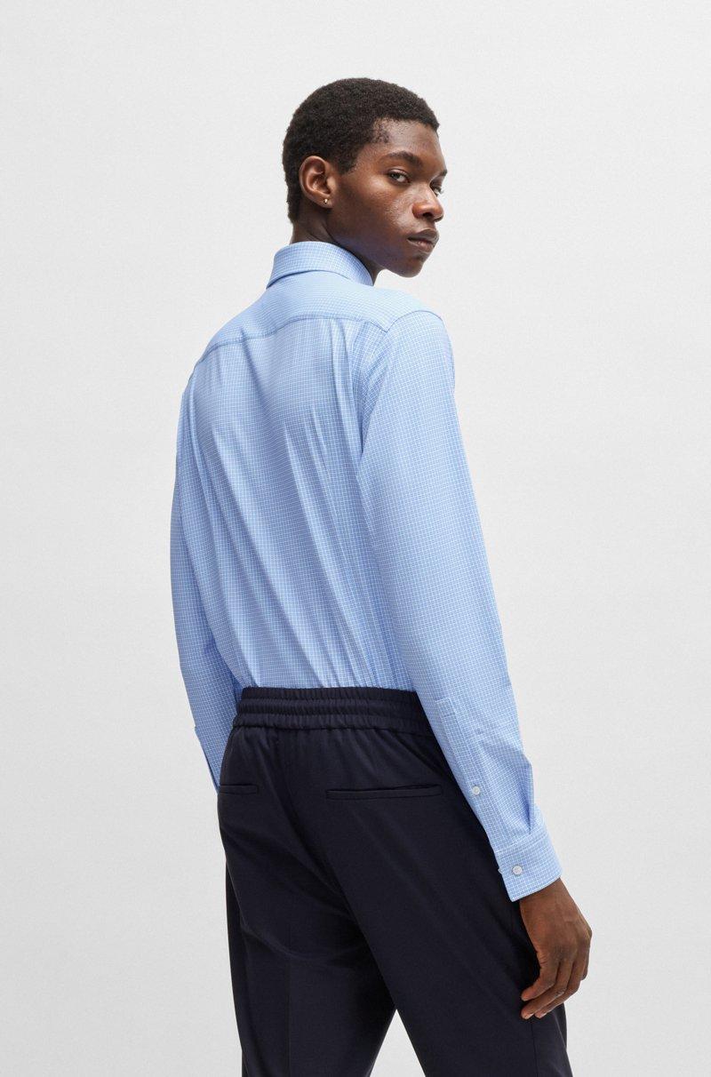 Hugo Boss Camisa slim fit en punto técnico elástico estampado ÚLTIMAS EDICIONES
