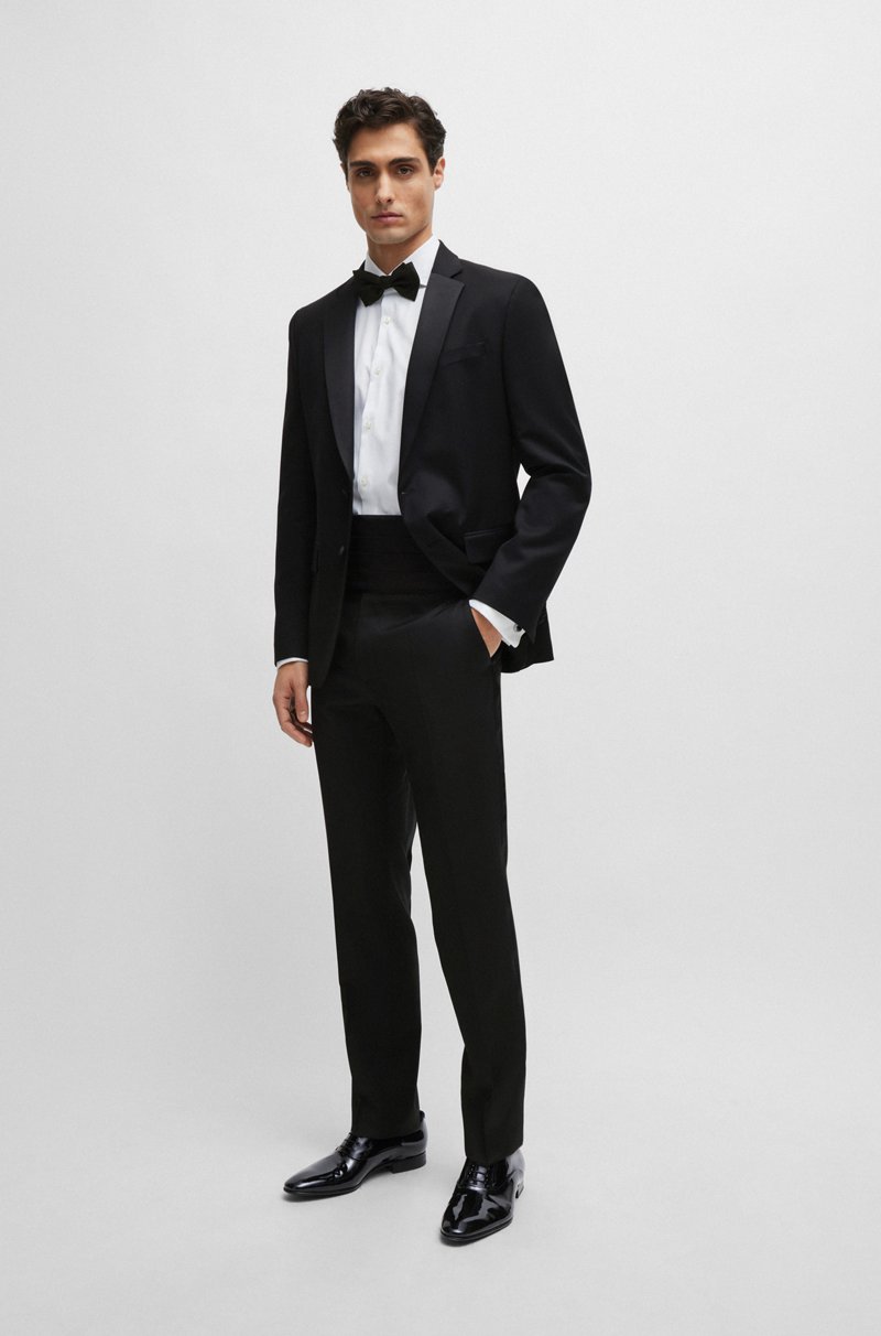 Hugo Boss Camisa slim fit de algodón elástico con puños dobles Promoción trimestral
