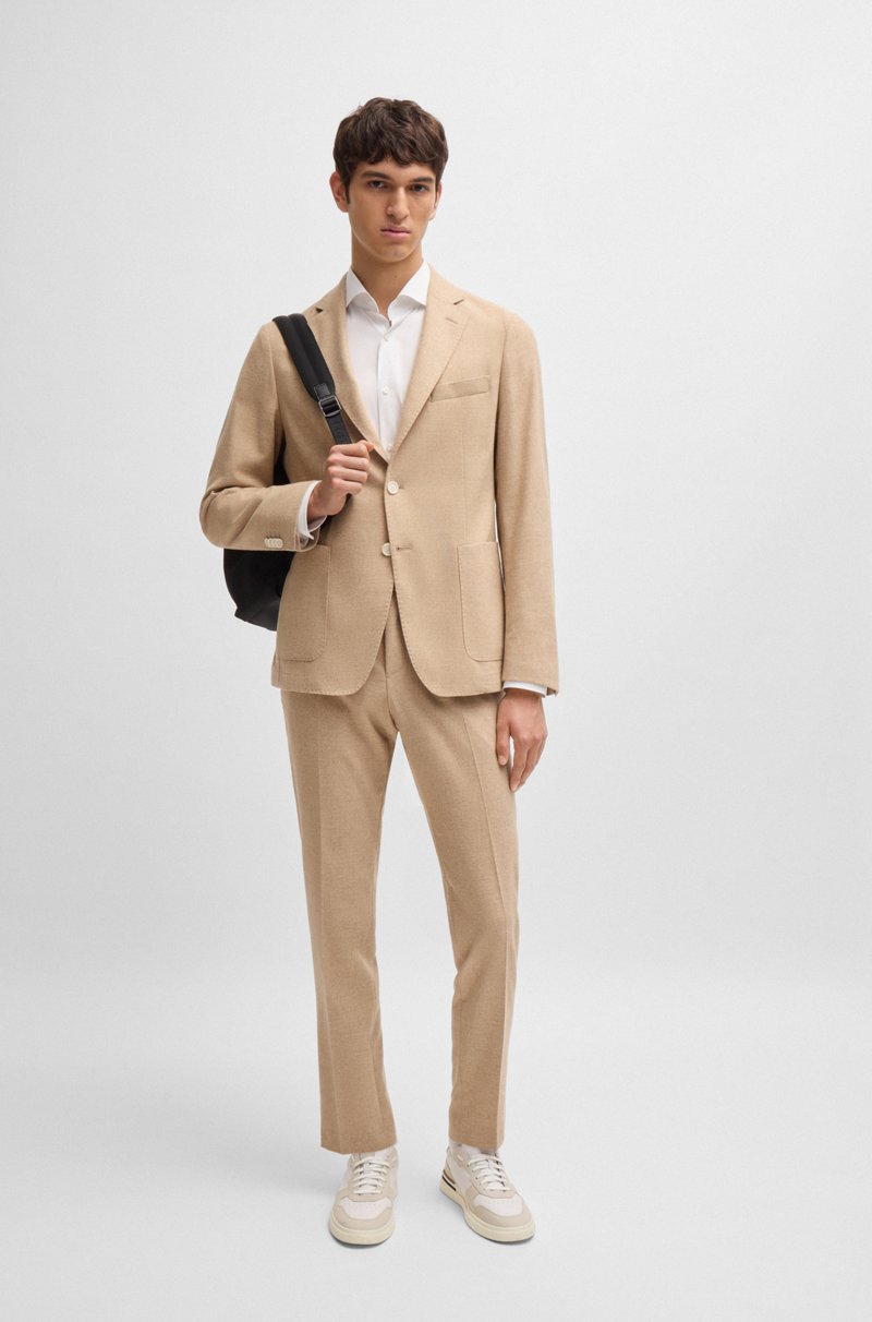 Hugo Boss Camisa slim fit de popelín de algodón de planchado fácil Grandes descuentos