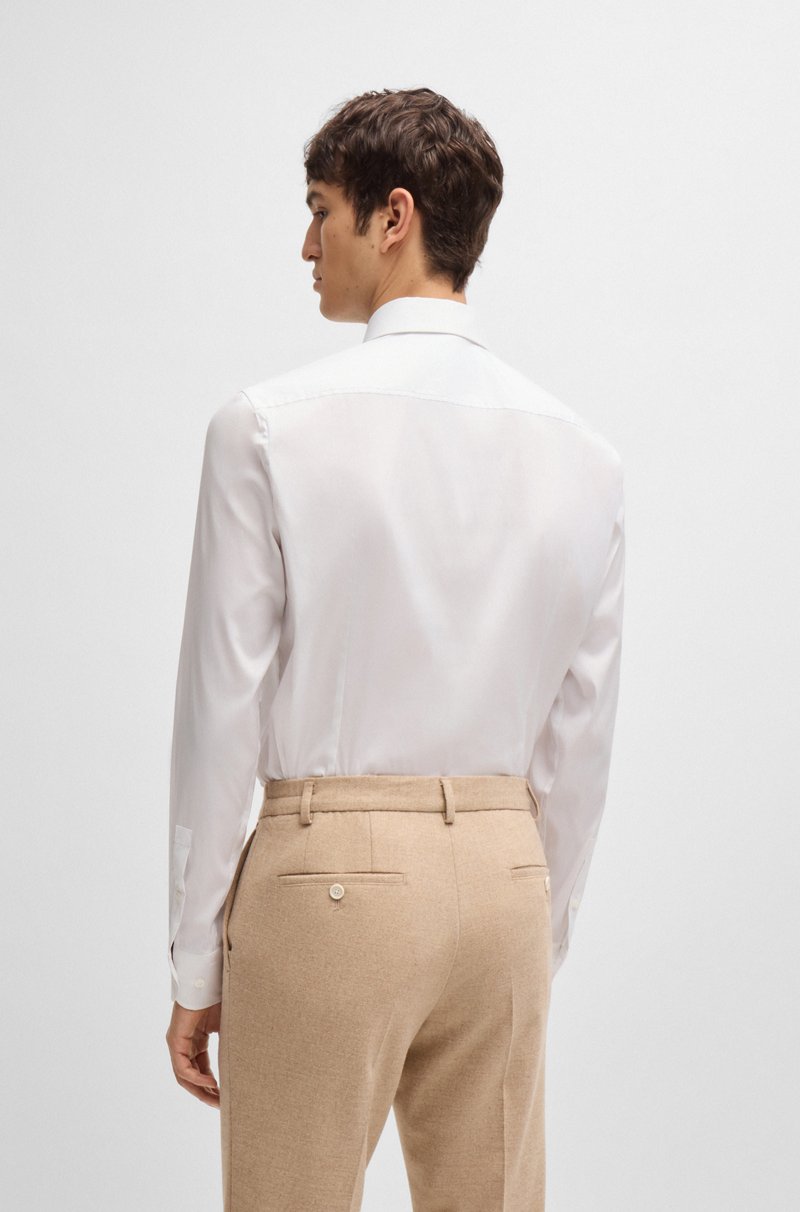 Hugo Boss Camisa slim fit de popelín de algodón de planchado fácil Grandes descuentos