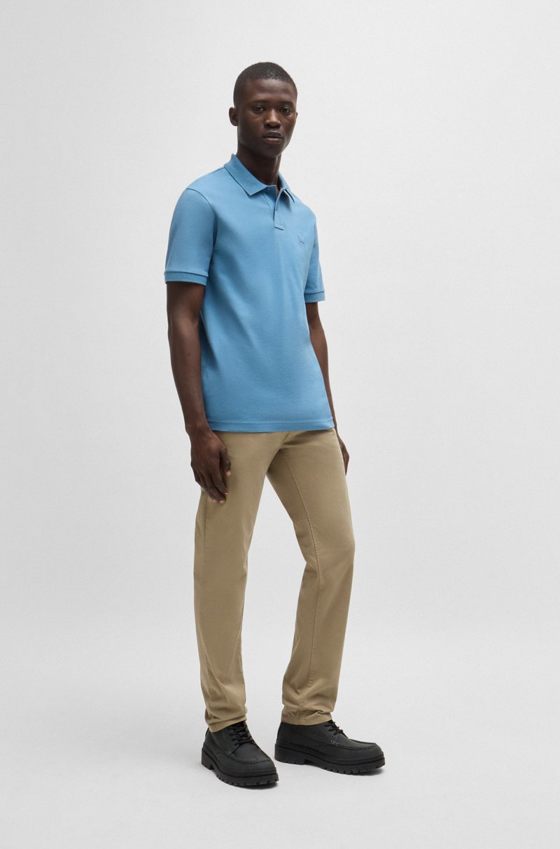 Hugo Boss Chinos slim fit de raso de algodón elástico Liquidación