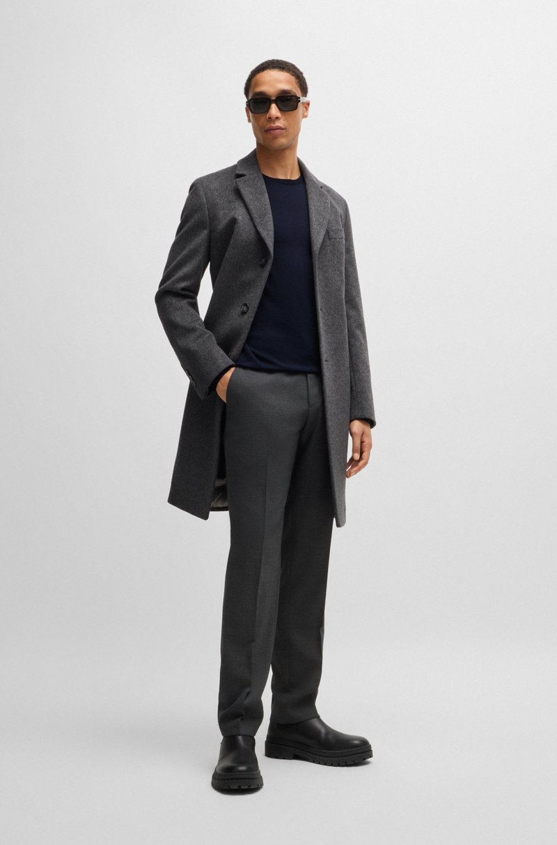 Hugo Boss Jersey slim fit de cuello redondo en lana merina Envío internacional gratuito