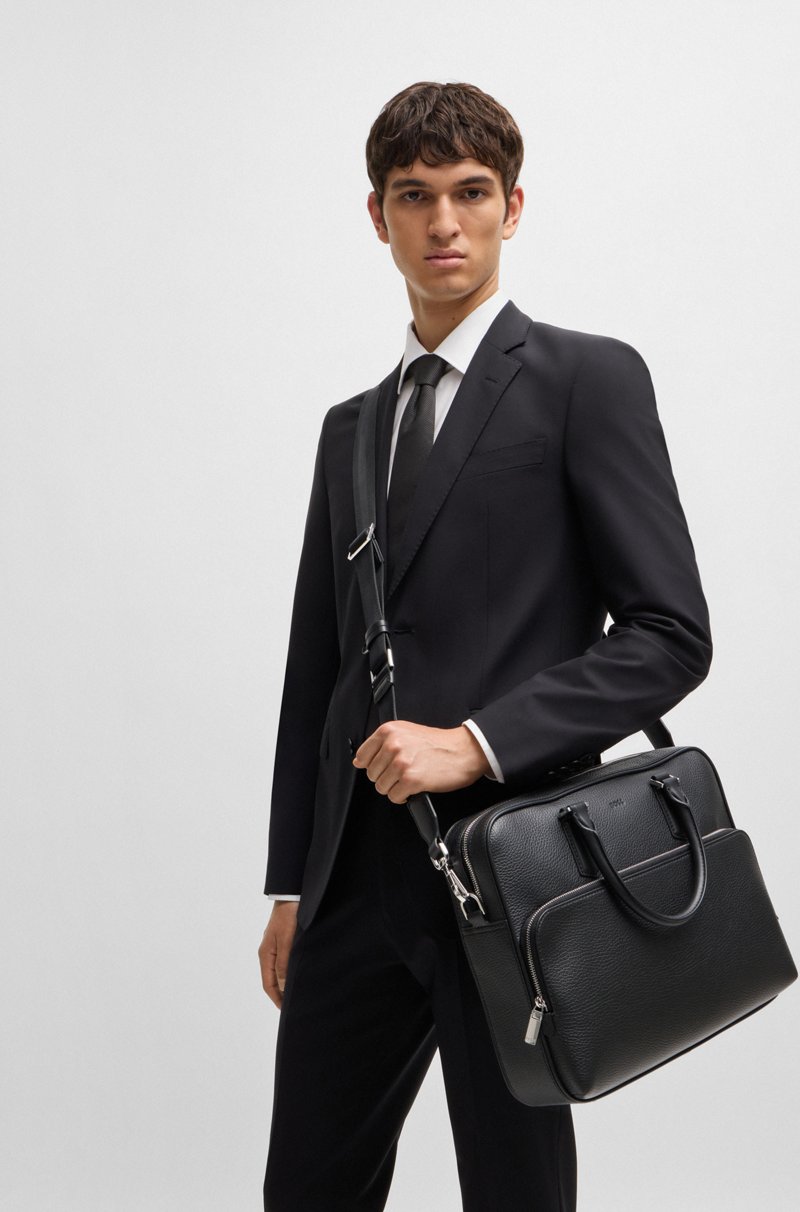 Hugo Boss Portadocumentos de piel italiana con logo grabado Limitado a 3 días