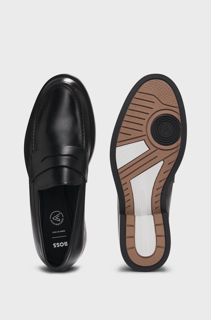 Hugo Boss Mocasines de antifaz slip-on Dressletic de piel Libre de impuestos